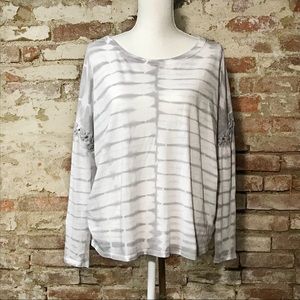 Chaser Long Sleeve Casual Tie Dye Top